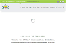 Tablet Screenshot of farmersmarketsontario.com